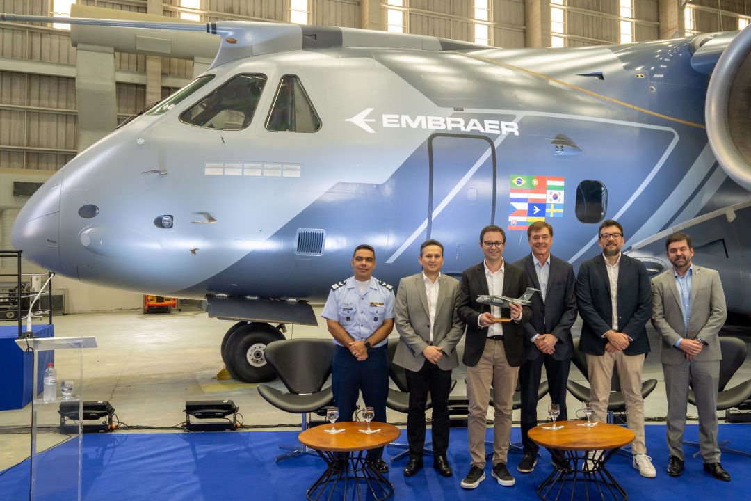 EMBRAER PRESENTS KC-390 MILLENNIUM DEMONSTRATOR AIRCRAFT WITH NEW VISUAL IDENTITY